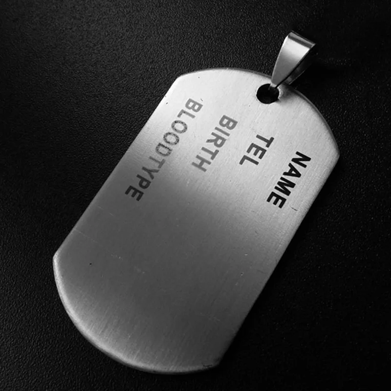 

Modern Style Steel Mens Necklace Stainless Steel Pendant Dog Tags Army Nameplate Mens Pendant Anchor Note cross No Chain