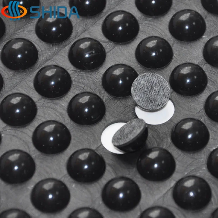 

New Free Shipping Black 100Pcs/lot 12mm x 6mm Anti Slip Silicone Rubber Plastic Bumper Damper Self Adhesive Silicone Feet Pads