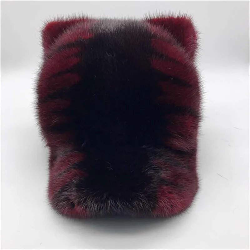 

New Style Autumn Winter Sweet Girl Women Lady Real Mink Fur Hat Luxurious Noble Cartoon Cat Ear With Tail Mink Baseball Fur Caps