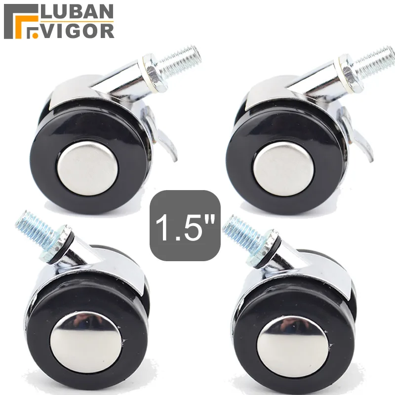 Buy Alloy 1.5 inch furniture wheels/casters,M8x15mm
