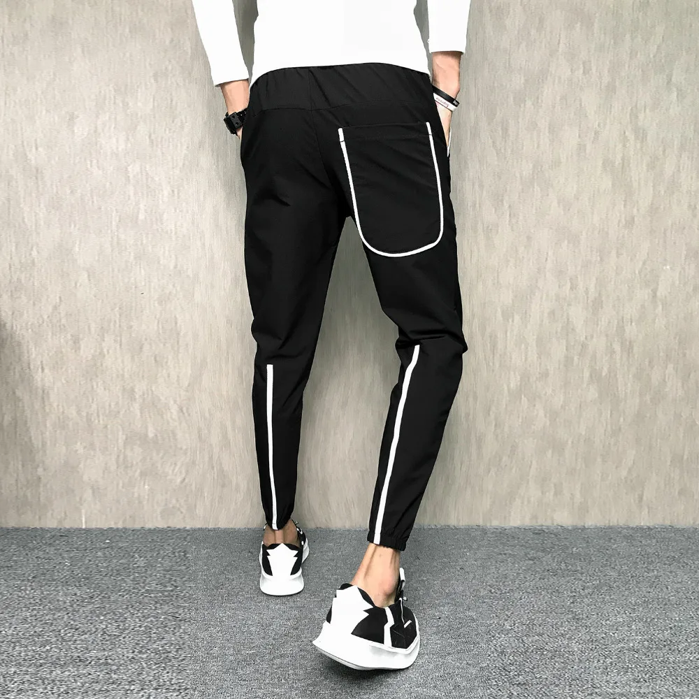 High Quality Korean Men Pants Brand Autumn New Slim Fit Casual Young