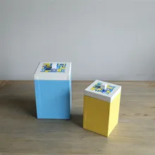 Hot Selling Modern Leather Lovely Jewelry Box Rectangle Magic Square Storage Box for Jewelry in Blue