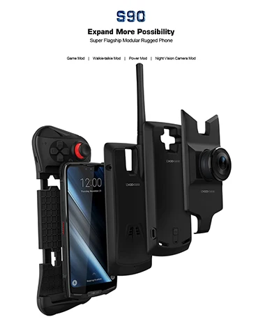 DOOGEE S90 смартфон Walkie talkie 6,18 FHD+ Android 8,1 IP68/IP69K 6 ГБ 128 Гб Беспроводная зарядка 16 Мп+ 8 Мп камера мобильный телефон