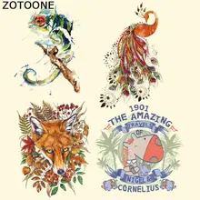 ZOTOONE Симпатичные заплатки в виде животных для одежды теплопередача собака DIY Полосы Пользовательские патч наклейки аппликация на футболку E