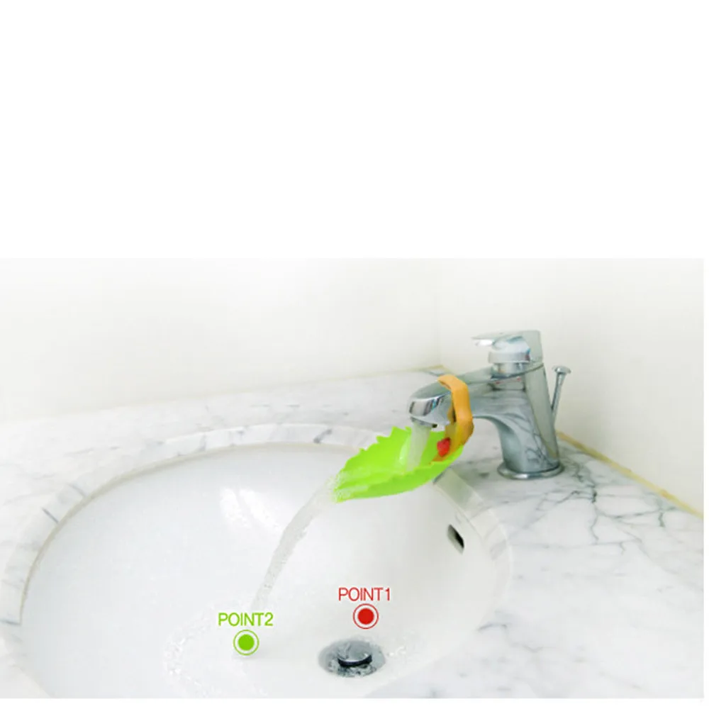 1PC Faucet Extender Sink Handle Extension Toddler Kid Bathroom Hand Wash for Baby Kids Hand Washing Leaf shape/es 1PC Faucet Extender Sink Handle Extension Toddler Kid Bathroom Hand Wash for Baby Kids Hand Washing Leaf shape/es