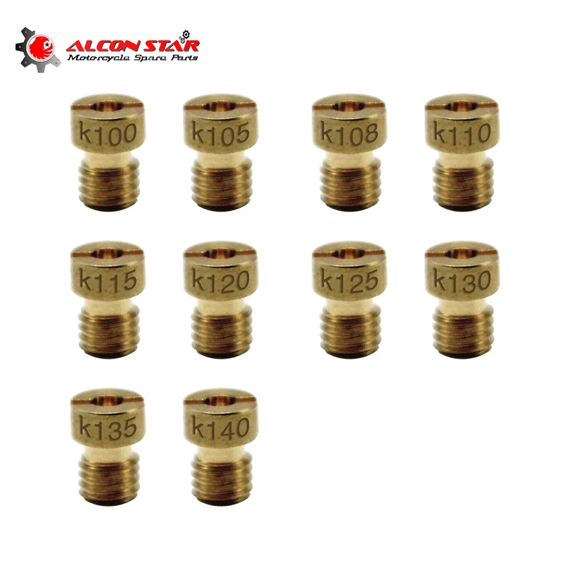 buy Alconstar 10pcs Set Carburetor Main Jet For PWK Keihin OKO CVK Mikuni KOSO ATV Buggy Scooter Dirt Super Bike Chopper Racing