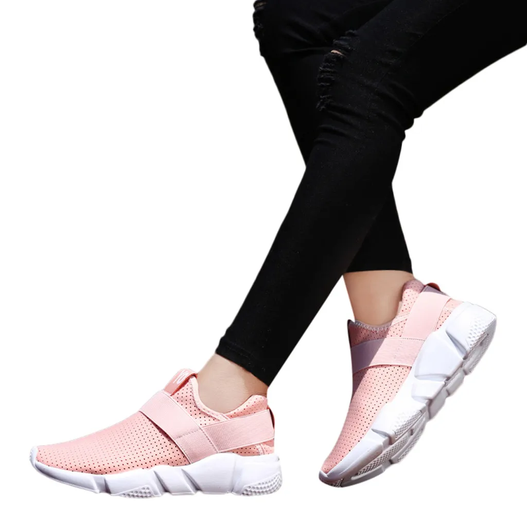 

YOUYEDIAN Female Air Mesh Sneakers Flat Casual Tenis Feminino Sneakers Women 2019 Breathable Mesh Casual Tenis Feminino#502g30