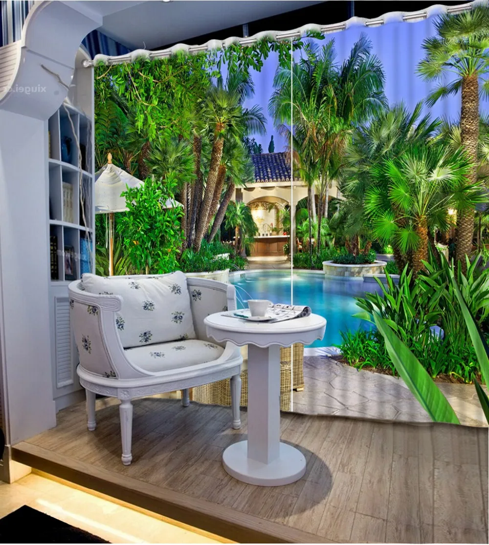 

Home bedroom decoration New Custom 3D curtains Beautiful 3d curtains modern bedroom curtains Photo Customize size