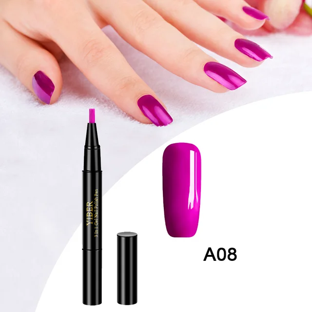 YIBER All In One Nail Polish Pen Hybrid Polish Nail Gel Long lasting