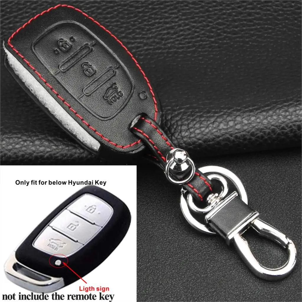 Buy Jingyuqin 3 Buttons Leather Car Key Case Cover for