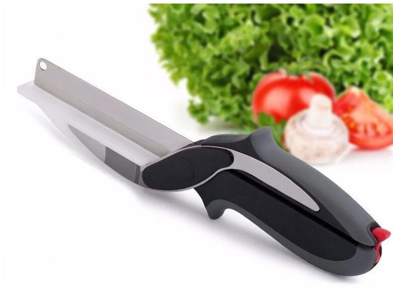 

1pcs New 2 in 1 Stainless Steel Vegetable Scissors Meat Potato Cheese Vegetable kitchen Choppers Kitchen accessories