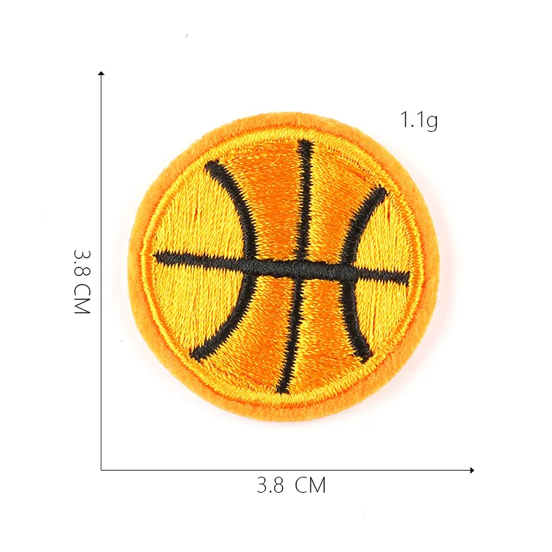 100 шт Баскетбол/Бейсбол/Футбол Аппликации с вышивкой мультфильм Железный на наклейки для одежды DIY аппликации - Цвет: 100pcs Patch 12