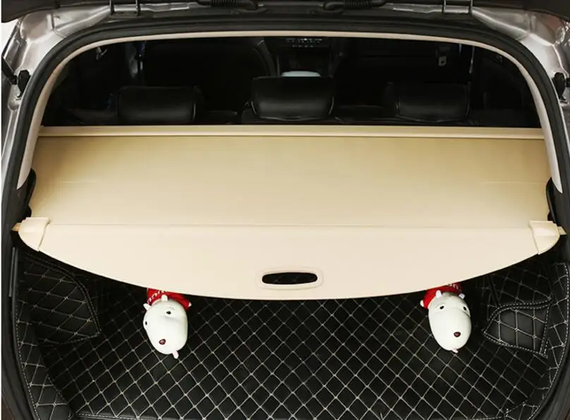 

JINGHANG High Quality Car Rear Trunk Security Shield Cargo Cover For Chery Tiggo 3 Tiggo 5 2014 2015 2016 2017 ( black, beige)