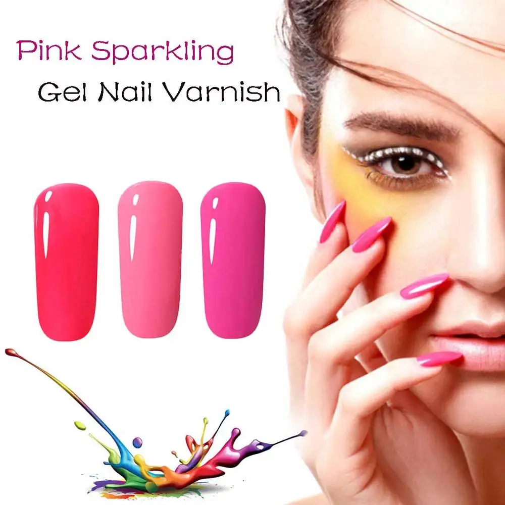 Праздник Soak Off ногтей Лаки Однотонная одежда 25 Цвета UV Гель лак для Long lasting