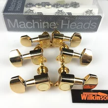 1 Set 3R-3L Guitar Machine Heads Tuners WLS WJ01 3+3 Gold ( without original packaging )