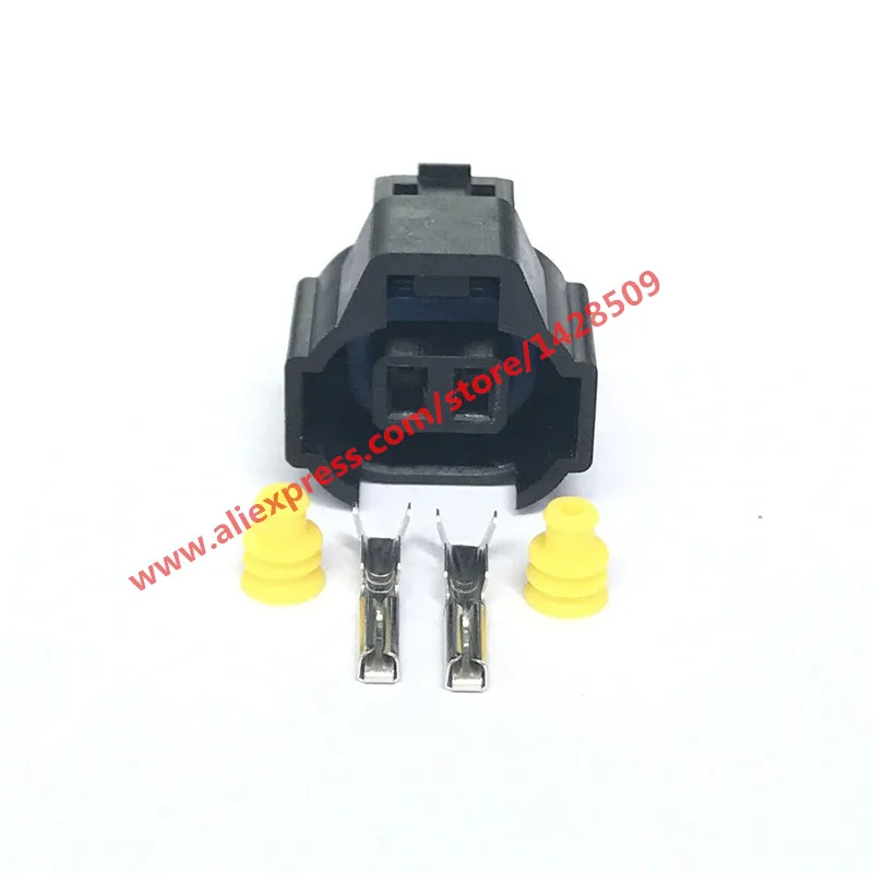 

20 Sets 2 Pin Injector Auto Plug Female Connector Ignition Coil Nippon Denso 4AGE RB26 3SGE For Toyota Mazda
