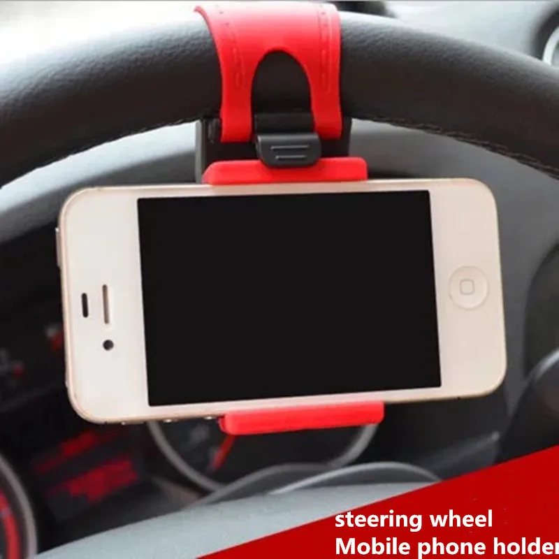 Universal Car Steering Wheel Clip Mount Holder for iPhone 8 7 7Plus 6 6s Samsung Xiaomi Huawei Mobile Phone GPS | Автомобили и