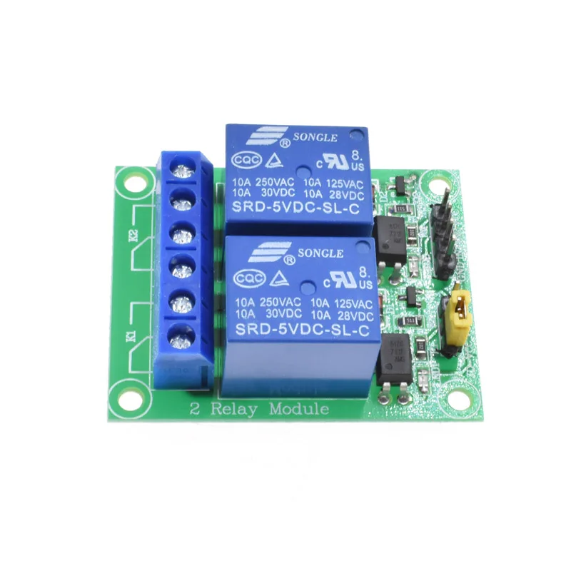 

5PCS 5V Two 2 Channel Relay Module With optocoupler PIC AVR DSP ARM NEW