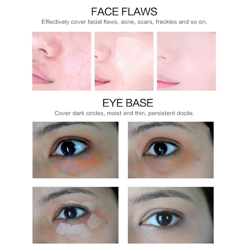 1PC Natural Make Up Base Cosmetic Full Cover Concealer Makeup Cream Face Corrector Waterproof 6 colors 1PC Natural Make Up Base Cosmetic Full Cover Concealer Makeup Cream Face Corrector Waterproof 6 colors