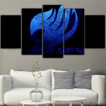 

5Pieces Fairy Tail Poster Anime Cuadros Decoracion Dormitorio Canvas Painting Posters And Prints Toile Mural Drop Shipping