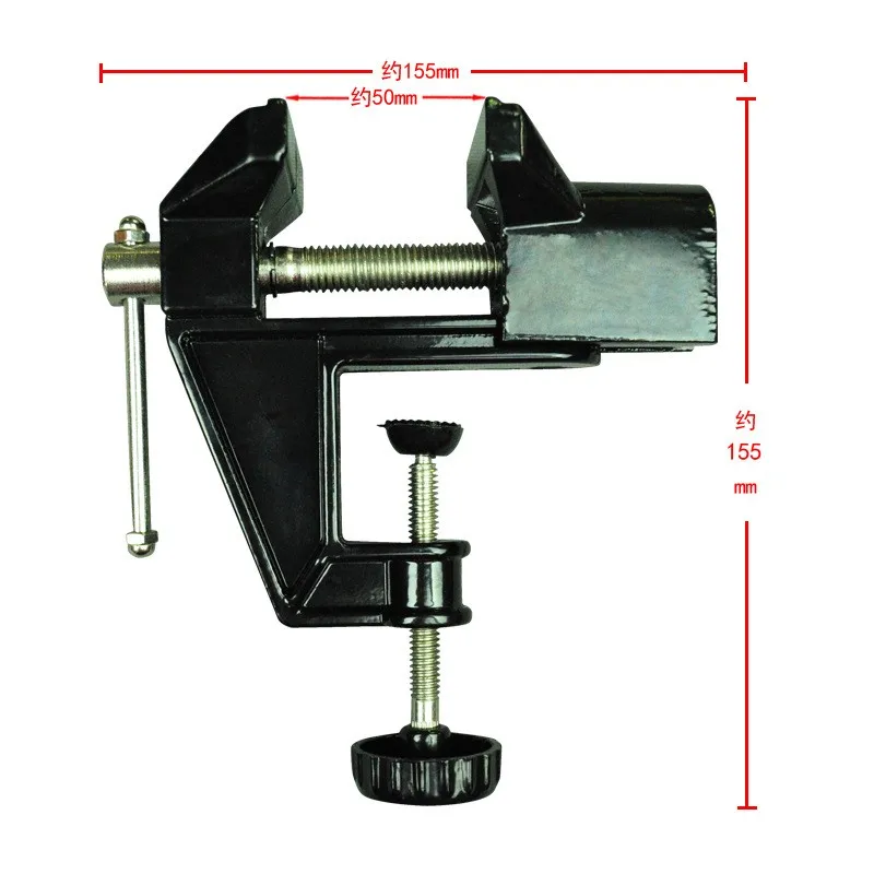 Средний стол тиски Скамья из алюминиевого сплава Слесарные Тиски тиски для DIY Ювелирные изделия Ремесло плесень фиксированный инструмент