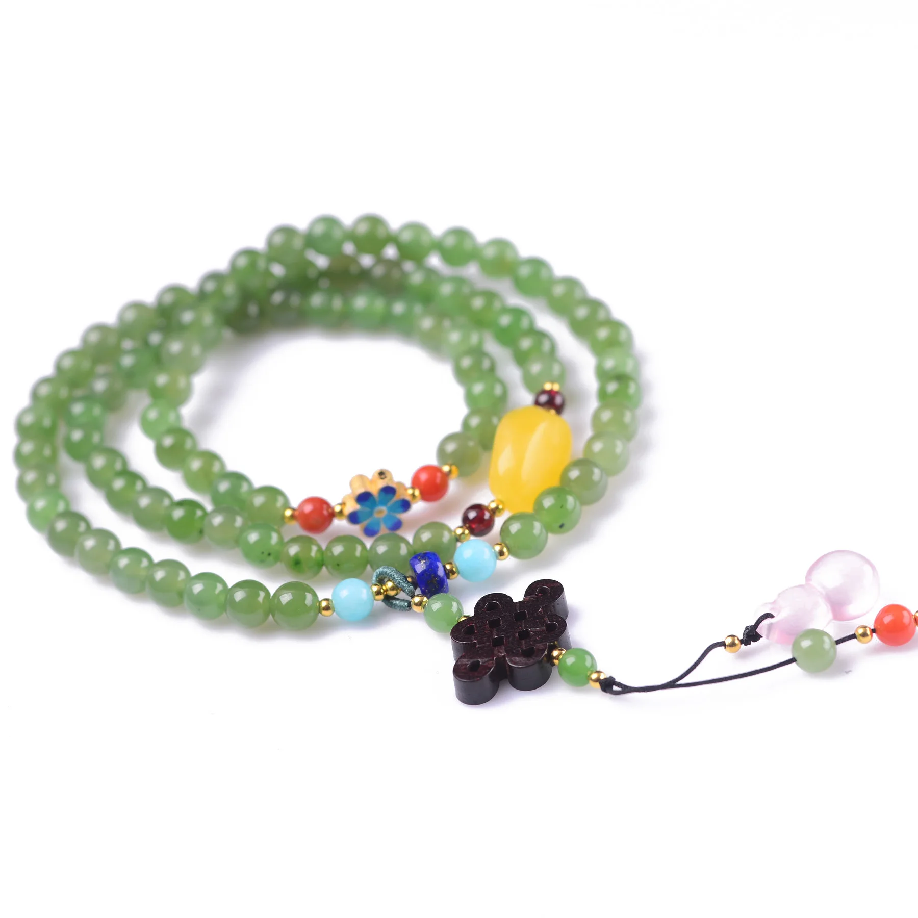 

Handmade Authentic Green Crystal Beads Bracelets 5.8mm