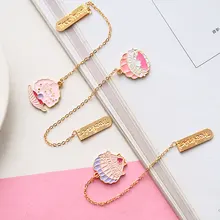 Прекрасный корпус стиль Закладка каваи кактус Золотая фольга Металлические Подвески Закладка для девочек подарок, школьные принадлежности