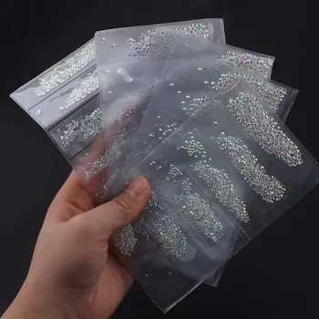 

SS3-SS10 About 1728Pcs Glass AB Nail Art Non HotFix Glue On Rhinestones For DIY Nail Art Decorations,Garment Accessories