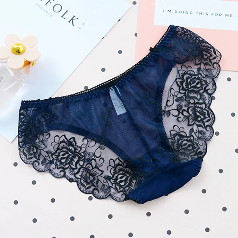 BEFORW Seamless Lace Sexy Net Yarn Panties Low waist within Temptation Underwear Women Lace Embroidery Transparent Panties BEFORW Seamless Lace Sexy Net Yarn Panties Low waist within Temptation Underwear Women Lace Embroidery Transparent Panties