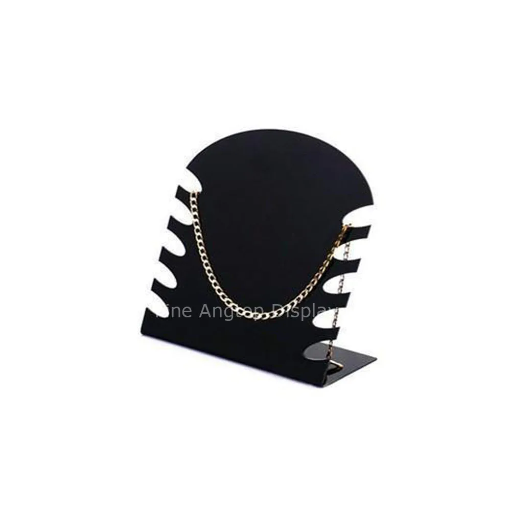 

Acrylic Necklace Holder Shows Exhibition Store Display Stands Black