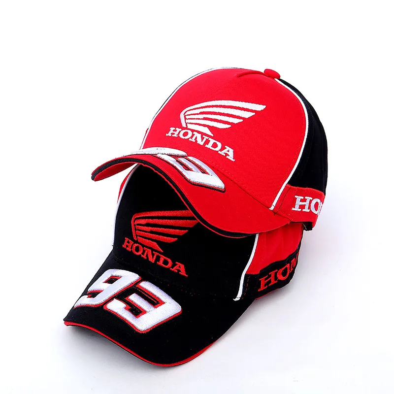 

10Pcs/lot New Mens Snapback Caps HONDA Motorcycle Embroidery Baseball Cap Hat Men Adjustable Casual Sun Hats Truck Hats