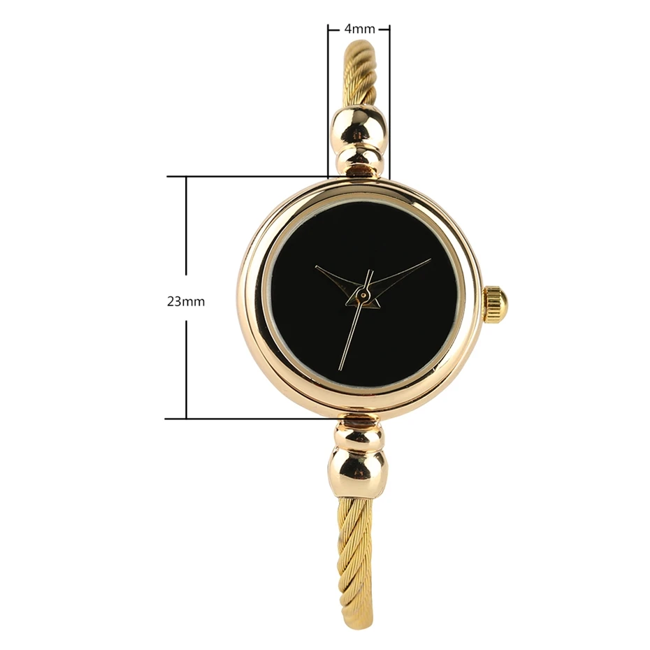 Top Gifts Summer Fashion Women Dress Watch Luxury Gold Slim Bangles Bracelets Clock Female Quartz Wristwatches Relogio Feminino 2018 (14)