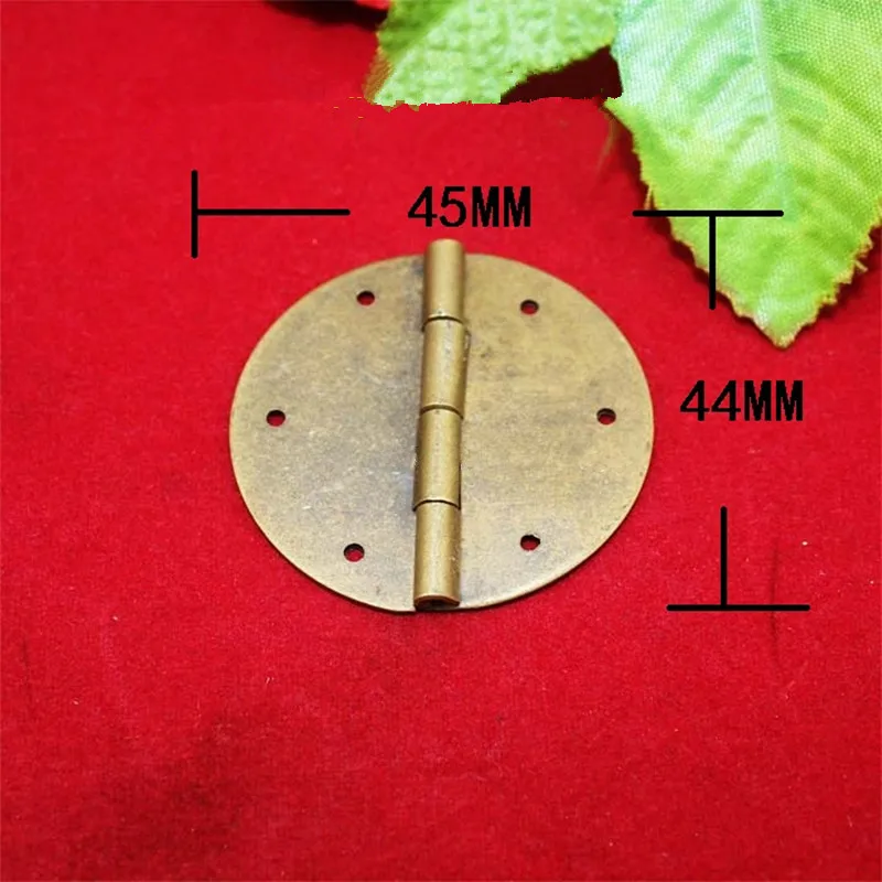 Brass Round Hinge Decor Hinges Wooden Gift Jewelry Box Hinge Fittings