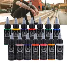 Пигментная Косметика 30 мл/бутылка 14 цветов Профессиональная тату макияж чернила пигмент боди-арт чернила тушь для бровей Перманентная