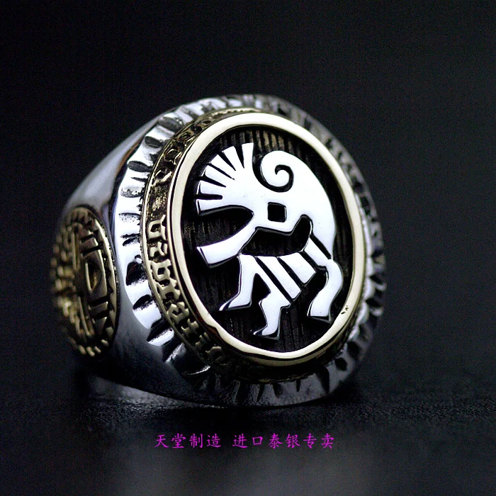 

S925 silver jewelry rings original genuine GV new Indian patron saint Thai Silver Ring