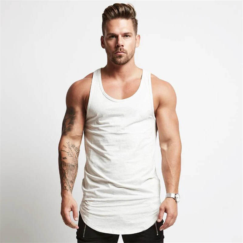 Fashion 2018 New Brand Gyms Wear Muscle Cotton Tank Tops