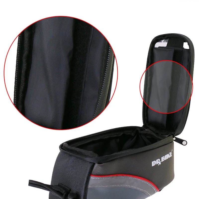 DRBIKE PU материал, водонепроницаемая велосипедная сумка, велосипедная Рама, Передняя верхняя труба, Сумка с сенсорным экраном для телефона Moilbe, MTB, дорожная велосипедная сумка