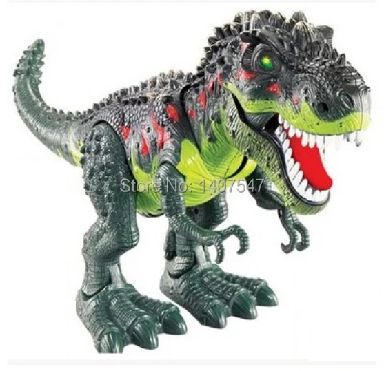 Model font b toy b font tyrannosaurs rex electric animal battery operated flash eye Assemble for