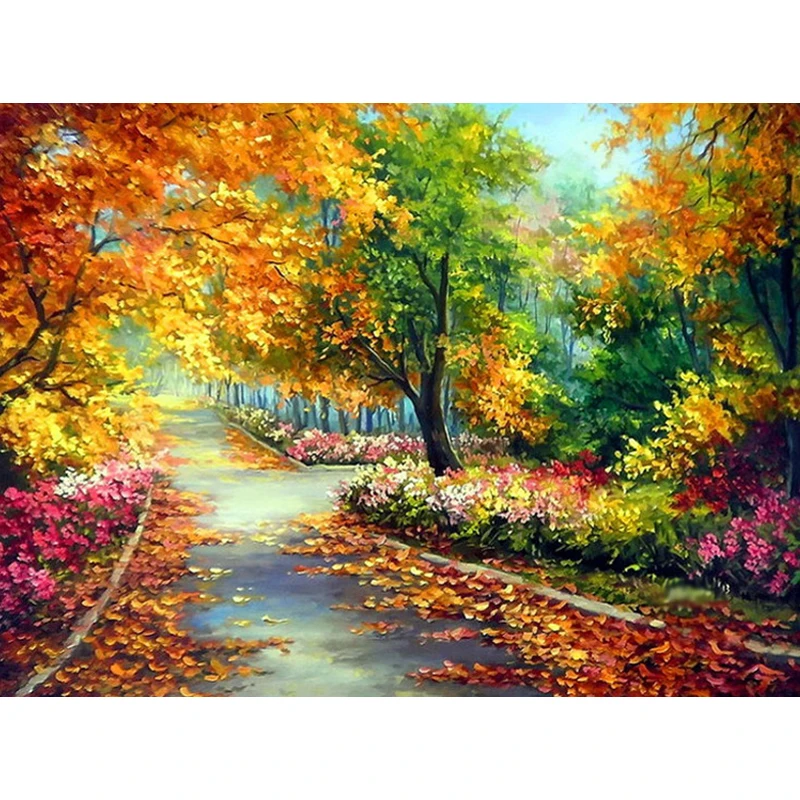

Diamond Embroidery 5D DIY Diamond Painting fall Scenery Diamond Painting Rhinestone Cross Stitch Decoration Gift