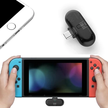 

Wireless Stereo Bluetooth Transmitter For NS Nintendo Switch Support USB PD2.0 Version Bluetooth Adapter & Cable Type-C Port