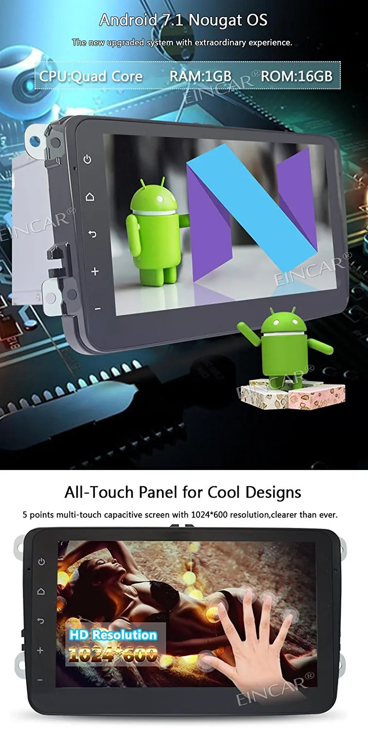 Excellent Android 7.1 2 Din Car Stereo In Dash GPS Navigation Radio Receiver Bluetooth WiFi Canbus for VW Jetta Golf Support Rear Camera 1 Excellent Android 7.1 2 Din Car Stereo In Dash GPS Navigation Radio Receiver Bluetooth WiFi Canbus for VW Jetta Golf Support Rear Camera 1