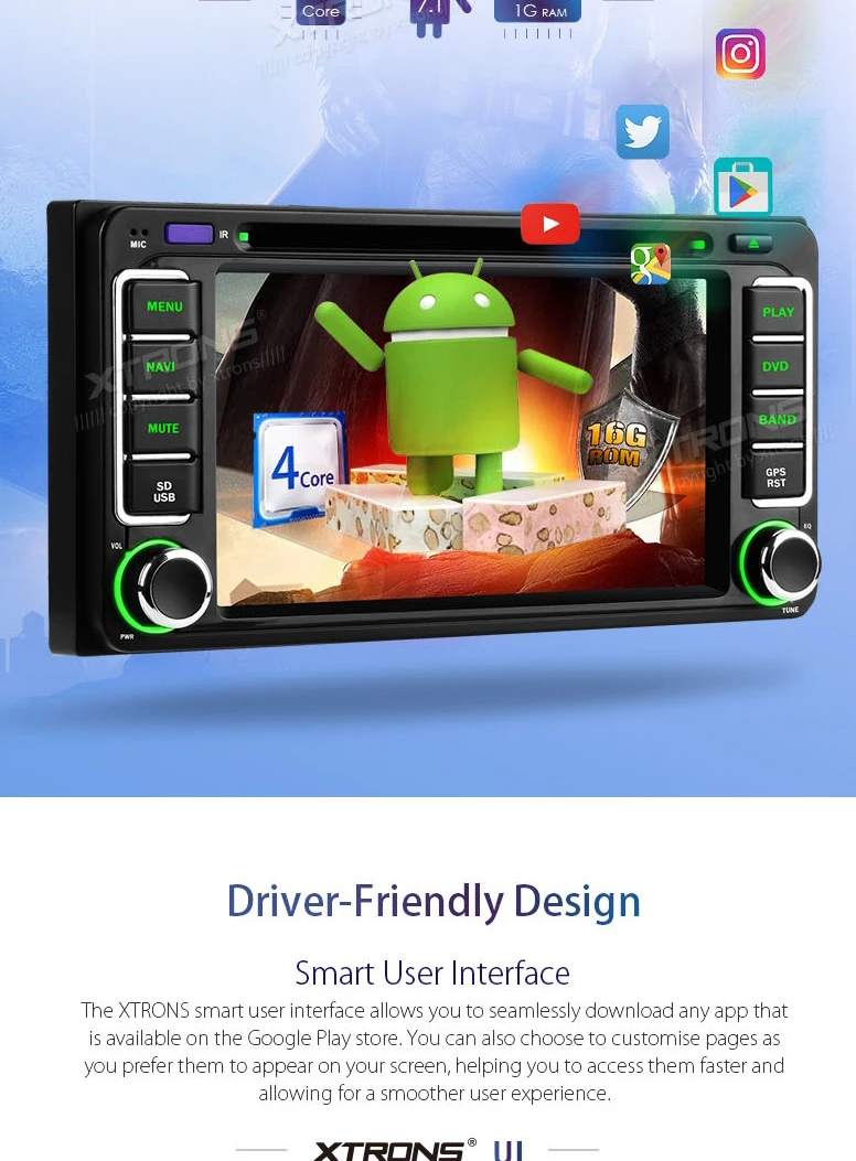 Excellent 6.2" Android 7.1 OS Car DVD Multimedia for Toyota Corolla 2000-2006 & Prado 1996-2009 & 4Runner 2002-2009 & Sequoia 2003-2007 4