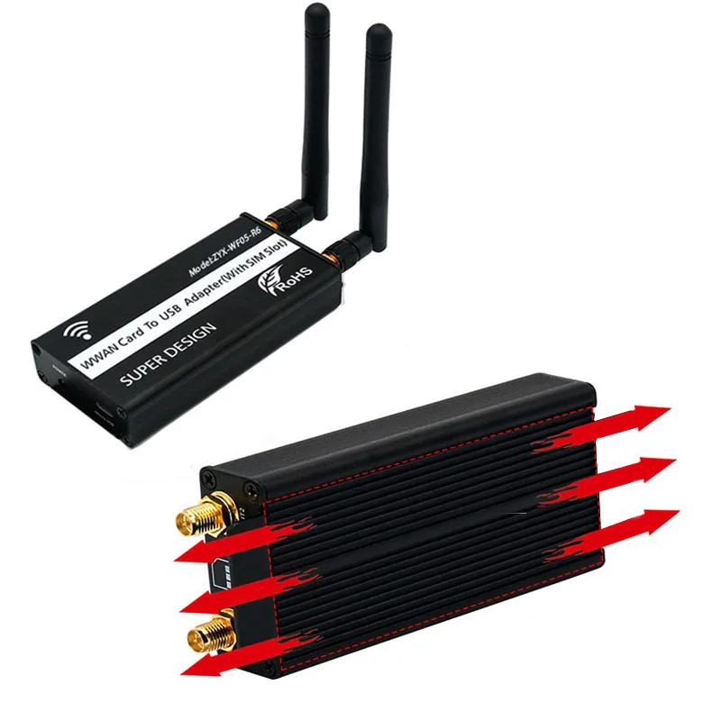 NGFF M.2 Schlüssel B Modul zu micro USB Adapter Mit SIM karte Slot für WWAN/LTE/4G modul