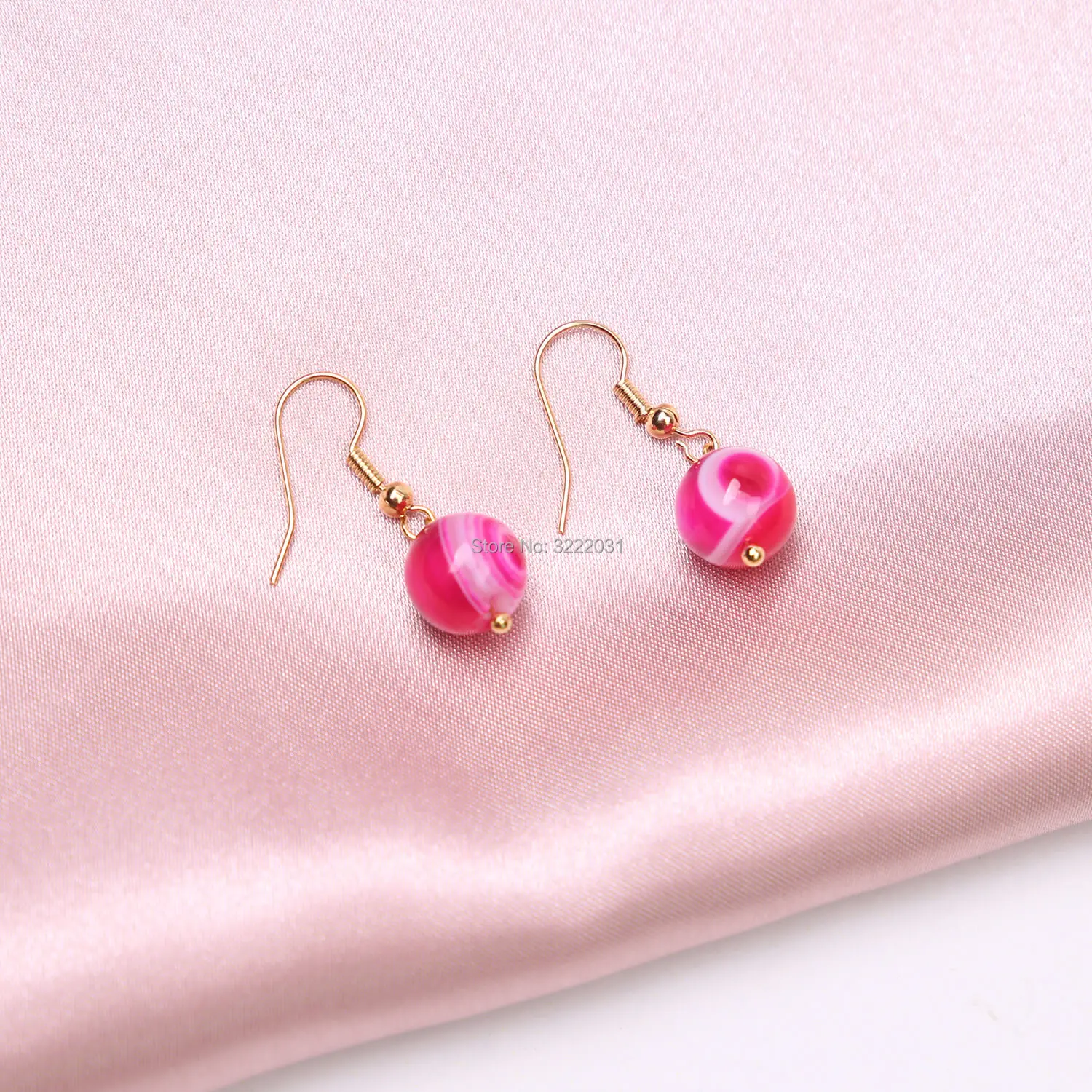 8- ROSE STONE EARRING JEWELRY (2)