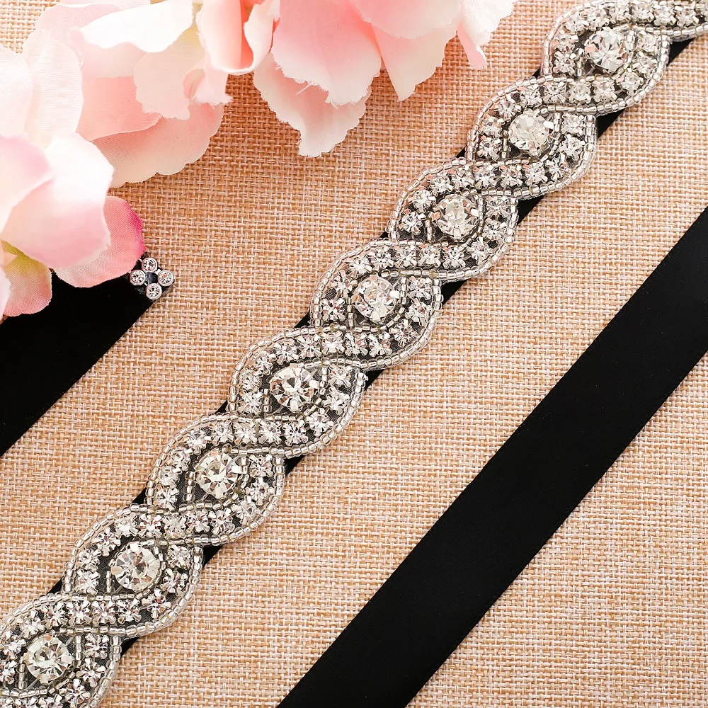 Diamond Wedding Belts Crystal Rhinestones Belts Bridesmaid bridal Dresses Accessories Waistband Sashes ceinture mariage