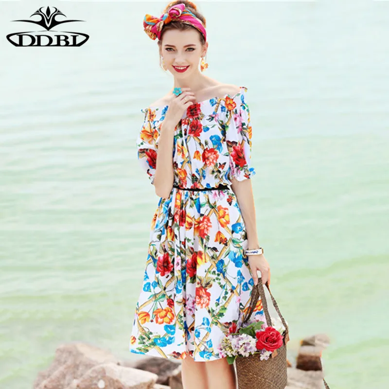 floral sets short top and pleated skirt floral two pieces outfit 20180516