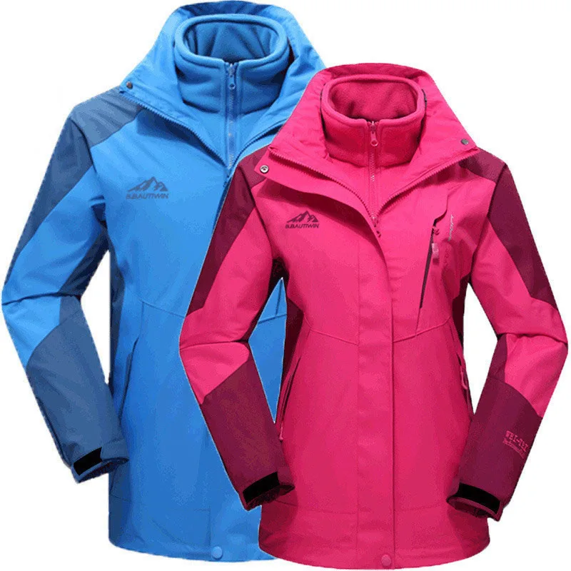 

Spring autumn and winter applicable detachable cold three-in-one two-piece jacket men and women couple models outdoor clothing