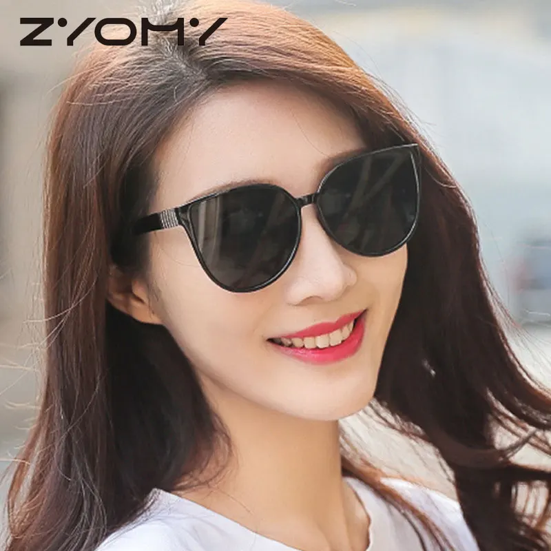 

Oculos de sol mujer Women Sunglasses Cat Eye Brand Designer UV400 Big Frame Driving Goggles Gafas Colorful Lenses Glasses 2018