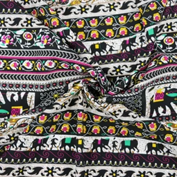 50 см* 145 см вискоза Мягкая ткань для платья вискоза хлопок Материал пэчворк - Цвет: elephant