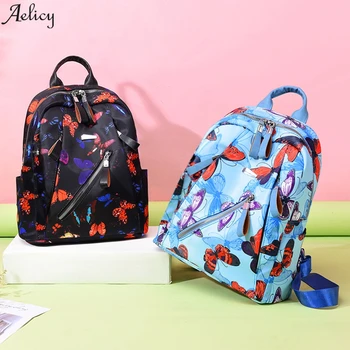 

Oxford Backpack Contrast Color School Backpack Women Girl Print Shoulder Travel Bags Casual College Shoulder Bag Women Backpack